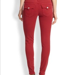 True Religion Serena Skinny Jean in Red